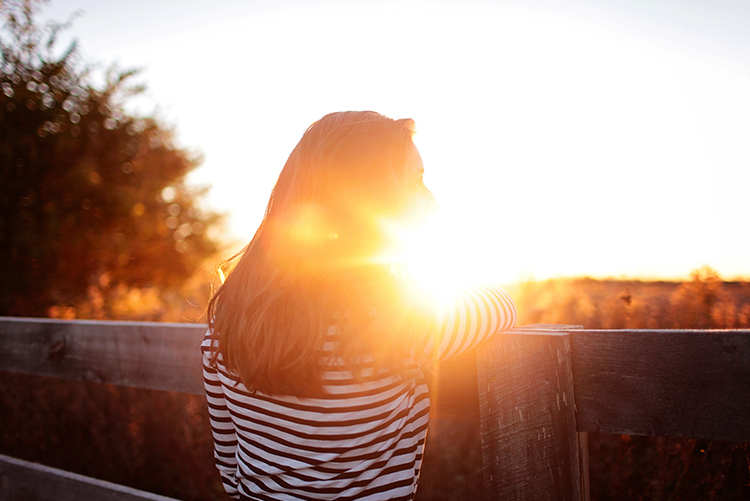 alone sunset pic